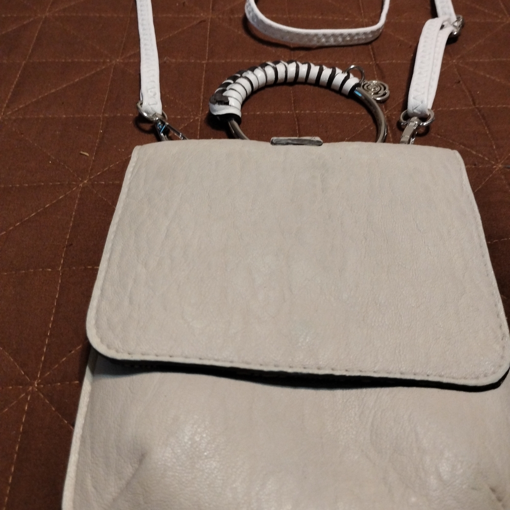 Carlos by Carlos Santana Cream Crossbody Bag